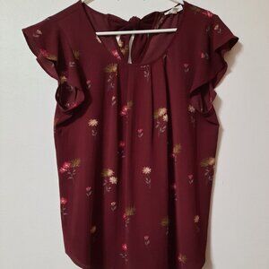 Talma Flutter Sleeve Blouse